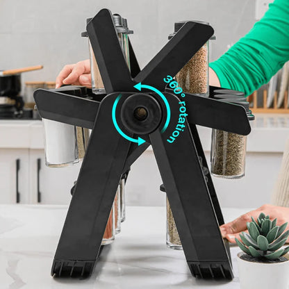 18-Jar Rotating Spice Rack (KSA)