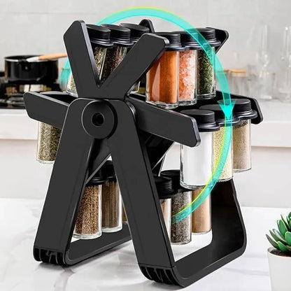 18-Jar Rotating Spice Rack (KSA)