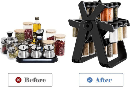 18-Jar Rotating Spice Rack (KSA)