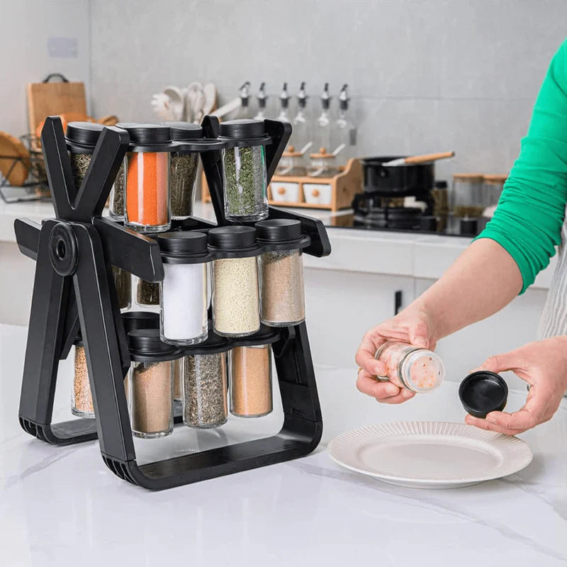 18-Jar Rotating Spice Rack (KSA)